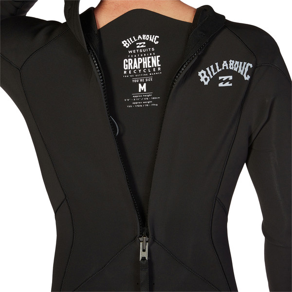 O'Neill Psycho One 4/3mm Muta Da Surf Uomo – Back Zip, Nero, Leggera E Flessibile Con TechnoButter 3